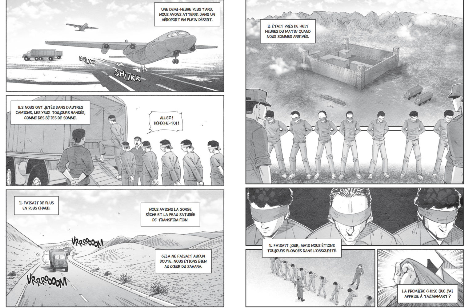 Tazmamart, Maroc, littérature carcérale, témoignage, prison, manga, autobiographie, BD