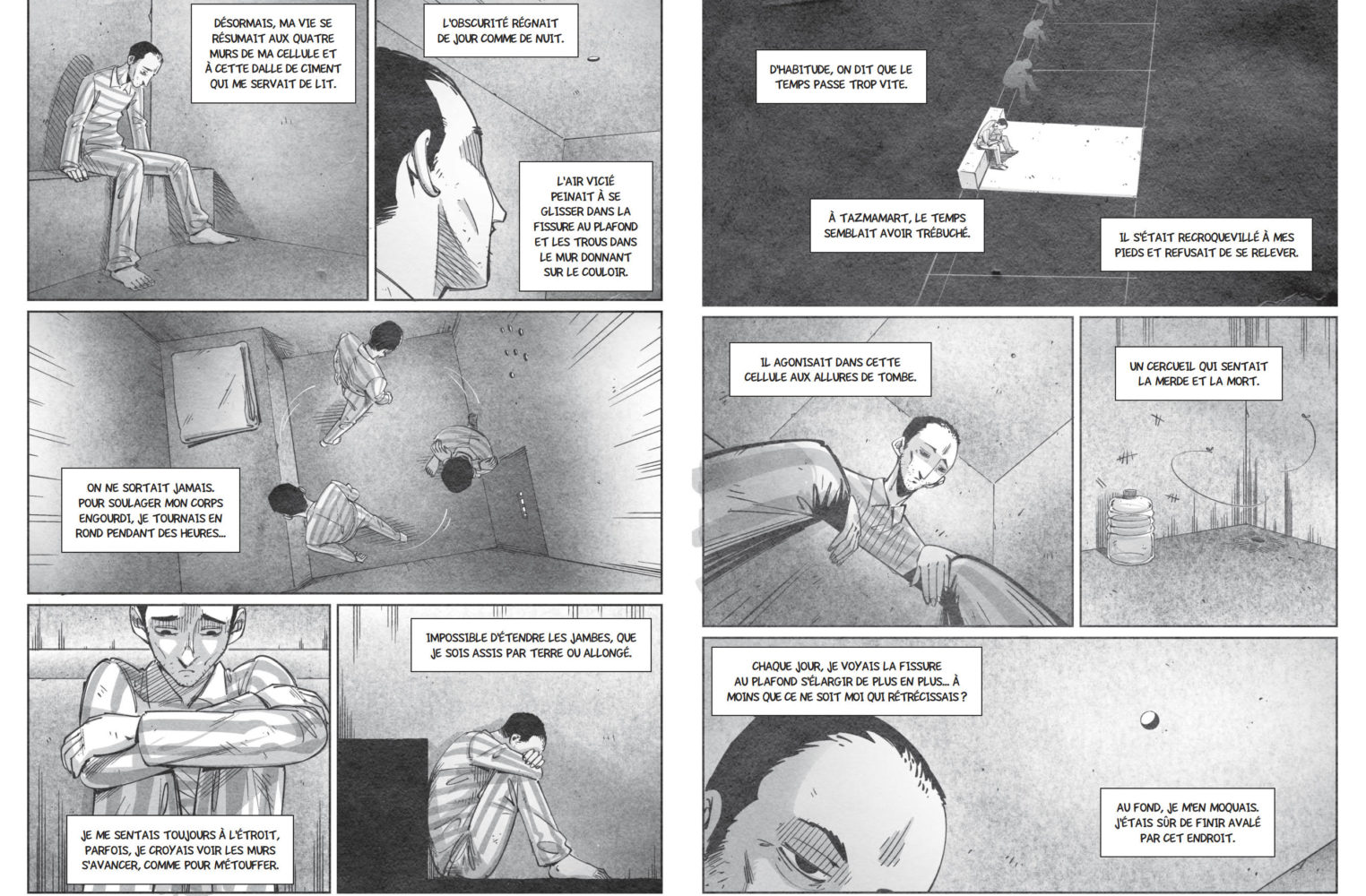 Tazmamart, Maroc, littérature carcérale, témoignage, prison, manga, autobiographie, BD